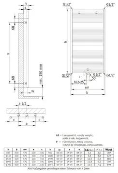 Kúpeľňový radiátor Schulte Turbo 69,5x50 cm biely