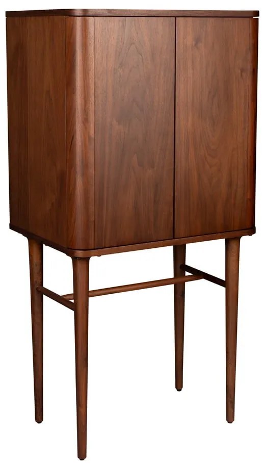 Hnedá skrinka v dekore orecha s posuvnými dverami 62x125x45 cm Morrison – Dutchbone