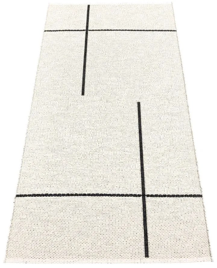 Čierny vnútorný a vonkajší behúň 70x180 cm Fred Black – Pappelina