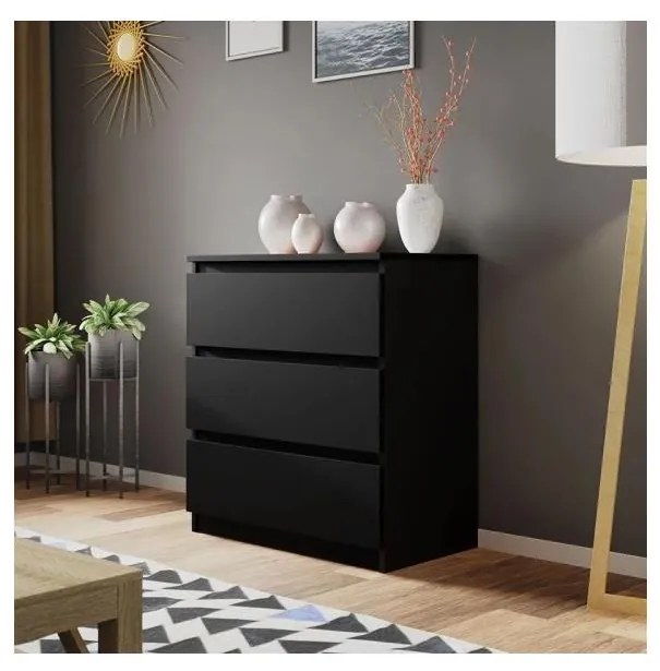 Komoda MALWA 77x70 cm čierna