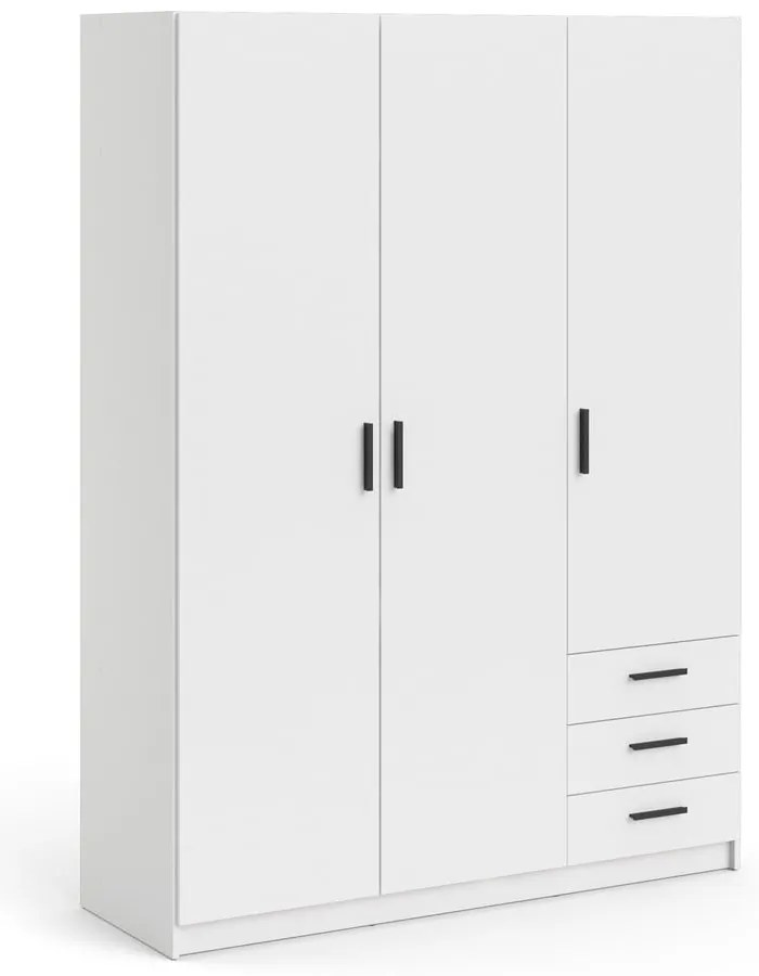 Biela šatníková skriňa 147x200 cm Sprint – Tvilum