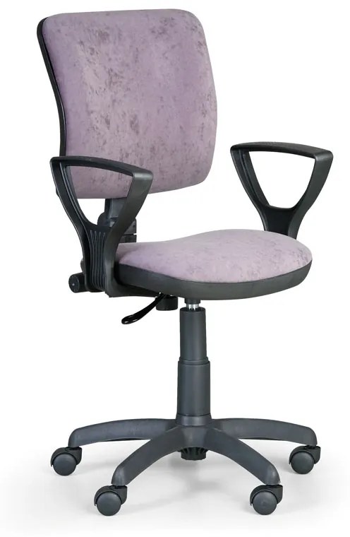 Kancelárska stolička MILANO II s podpierkami rúk, sivá