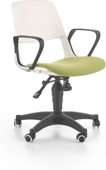 Detská pracovná stolička JUMBO Halmar biela / zelená
