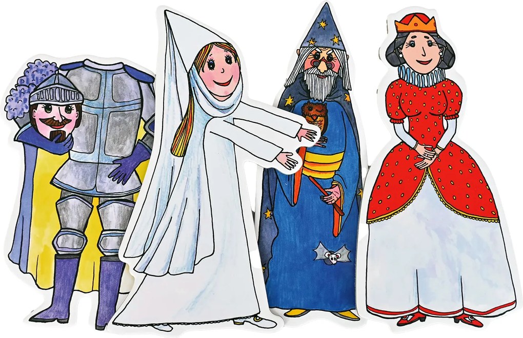 MARIONETINO – Kráľovná a Biela pani – bábky 4 ks