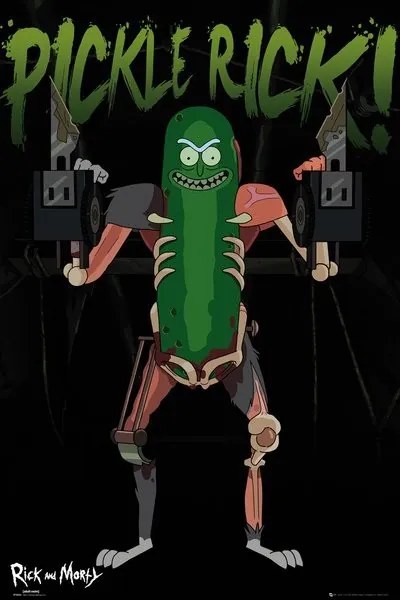 Plagát, Obraz - Rick and Morty - Pickle Rick, (61 x 91.5 cm)