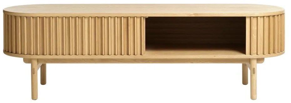 TV stolík v dekore duba v prírodnej farbe 160x48 cm Carno – Unique Furniture