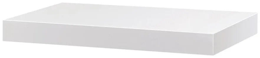 Polička nástenná 40 cm, MDF, farba biely mat, baleno v ochranej fólii