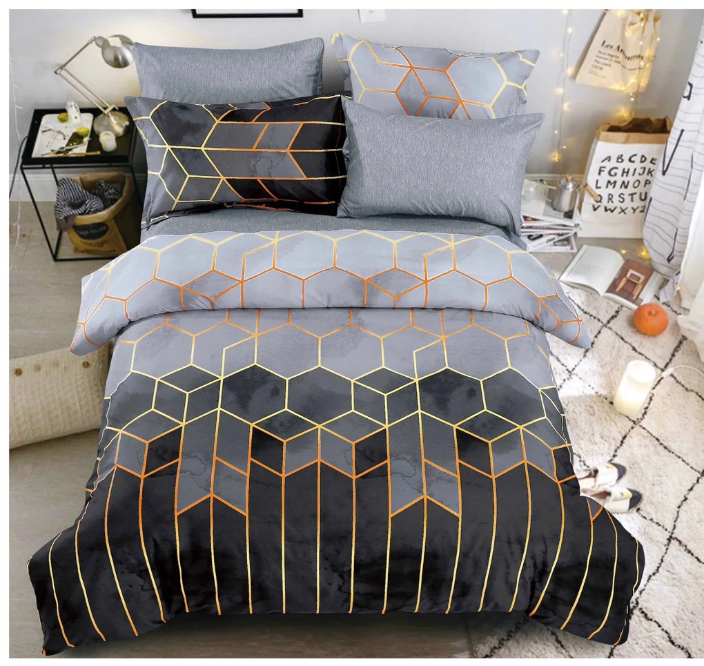 Bavlnené obliečky NOCTRIX sivé Rozmer obliečky: 70 x 90 cm | 140 x 200 cm