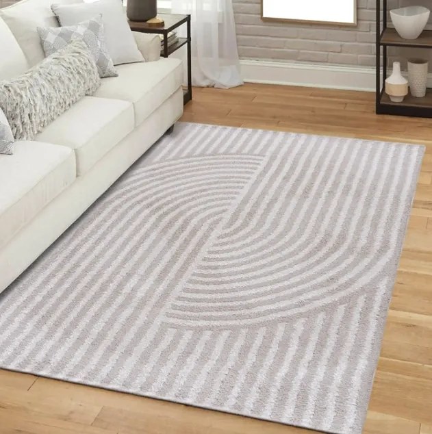 Moderný koberec v krémovej farbe Athos Šírka: 80 cm | Dĺžka: 150 cm
