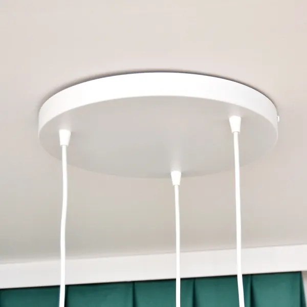 Detský luster na lanku STARS 3xE27/15W/230V ružová/biela