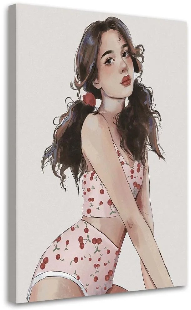 Gario Obraz na plátne Čerešňová súprava - Vivian Lihonde Rozmery: 60 x 90 cm