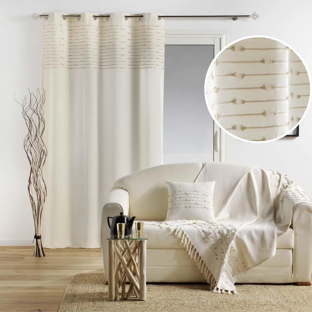 Béžový bavlnený záves 140x240 cm Golden Sunset – douceur d'intérieur