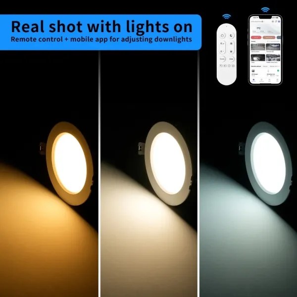 Immax NEO 07297L - LED stmievateľné podhľadové svietidlo DOWN LED/36W/230V Wi-Fi, Tuya  priemer 23 cm, čierna