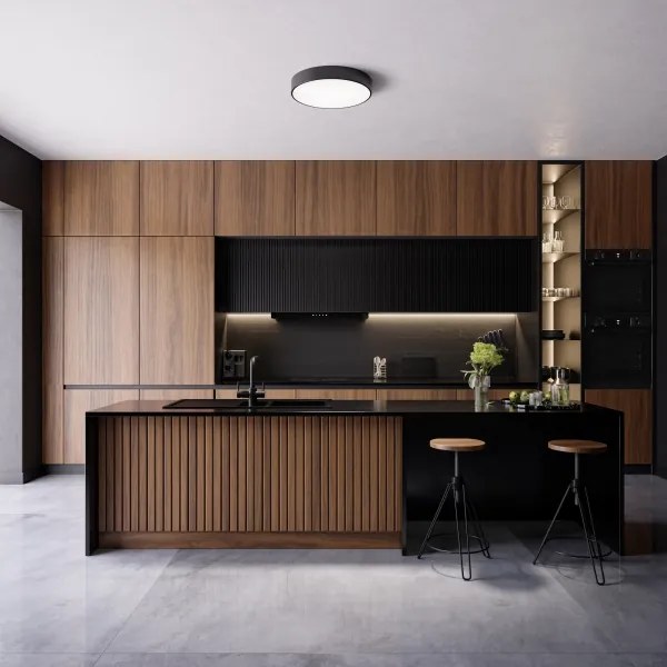 Brilagi - Kúpeľňové stropné svietidlo CLARE 4xE27/24W/230V pr. 50 cm IP54 čierne