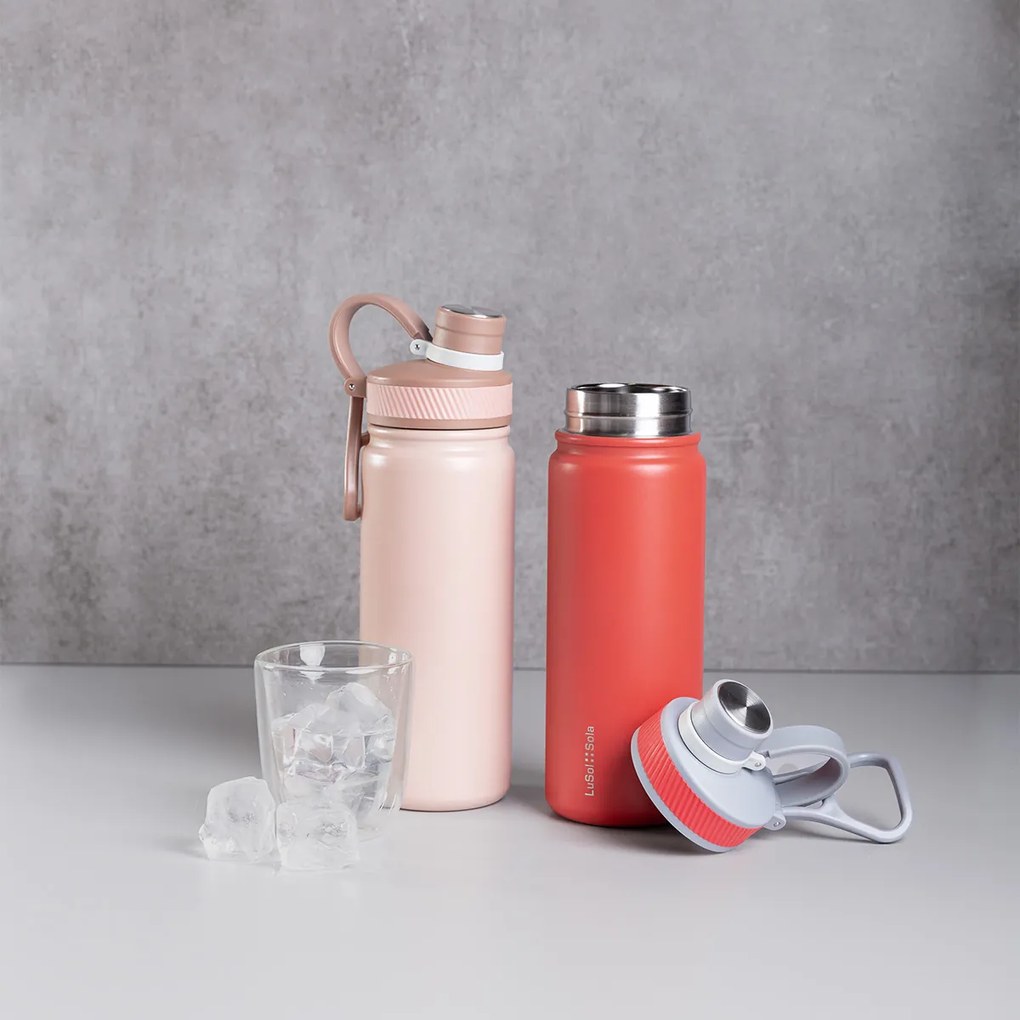 Fľaša z nehrdzavejúcej ocele 650 ml ružová matná - to Go - 596504