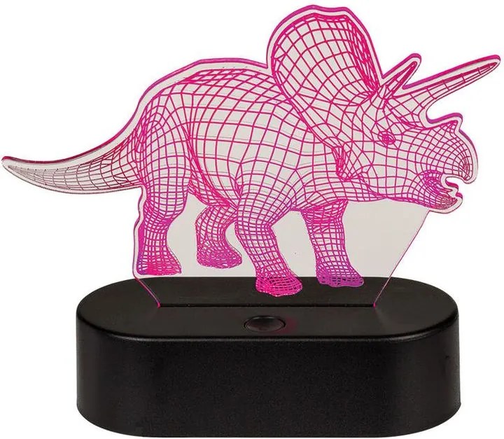 Detská lampička 3D TRICERATOPS