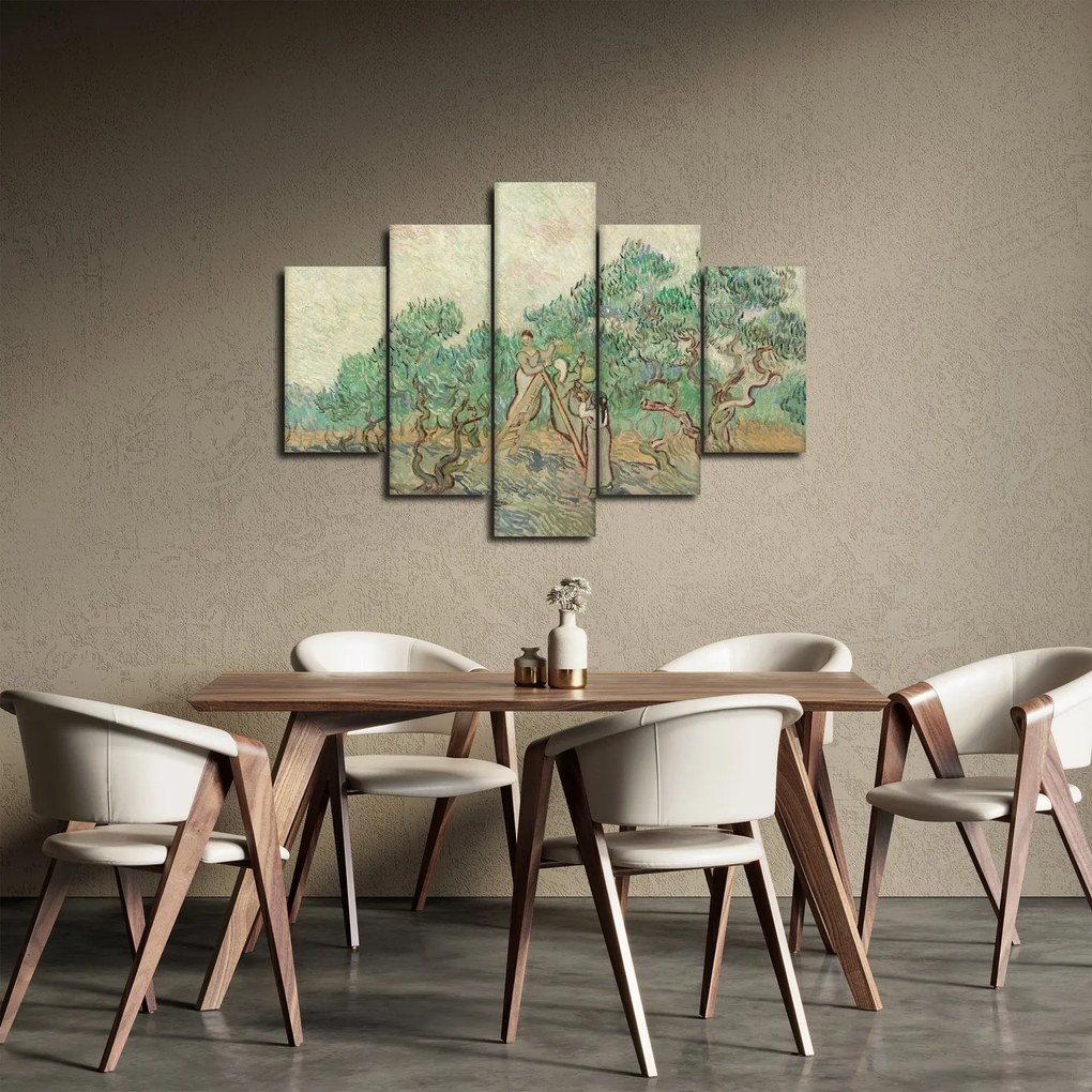 Obraz - Vincent van Gogh, The Olive Orchard, reprodukcia (150x105 cm)