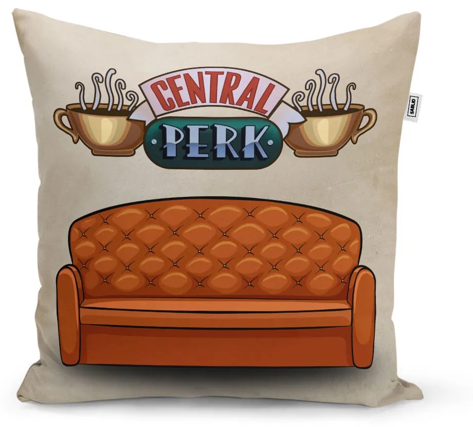 Sablio Vankúš Seriál Priatelia CENTRAL PERK Gauč - 40x40 cm