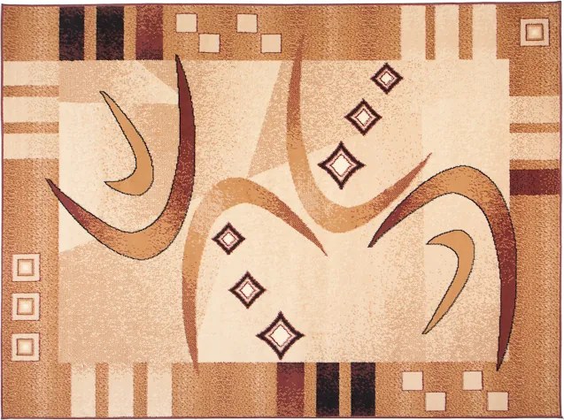 TA Koberec F741A SVETLÝ BÉŽOVÝ ATLAS PP Rozmer: 60x100 cm