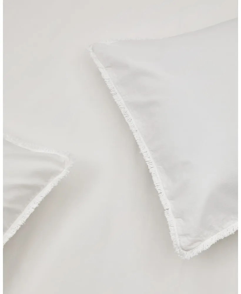 Krémové predĺžené obliečky na dvojlôžko z bavlneného perkálu 240x220 cm Sifinia – Kave Home