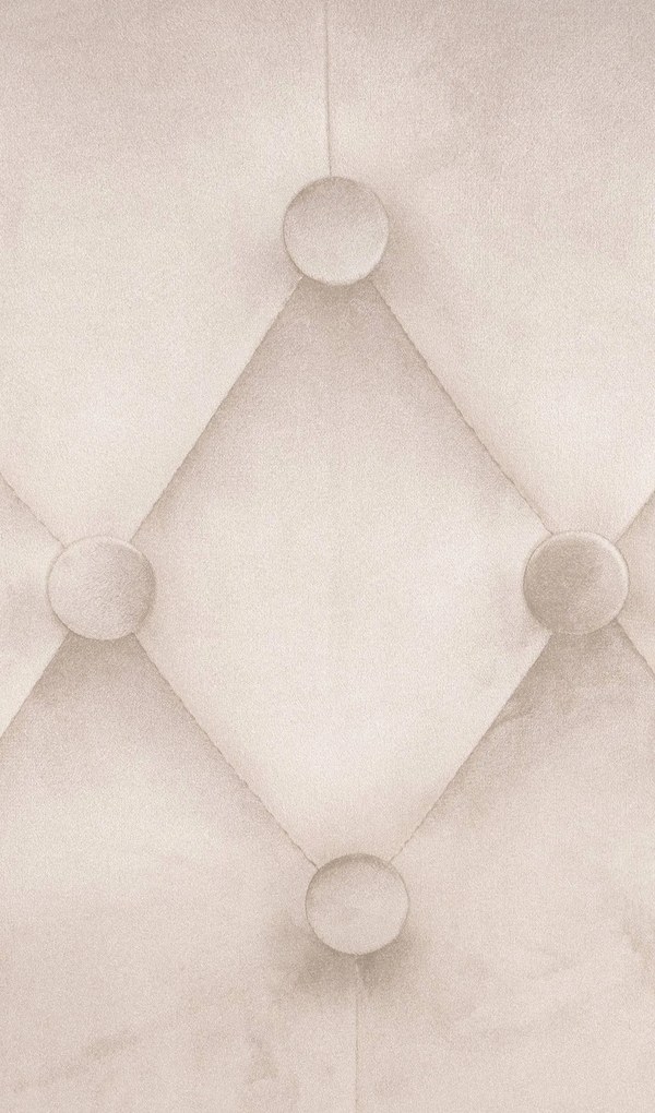 Barová stolička Dublin - zamat, chróm rám - Krémová