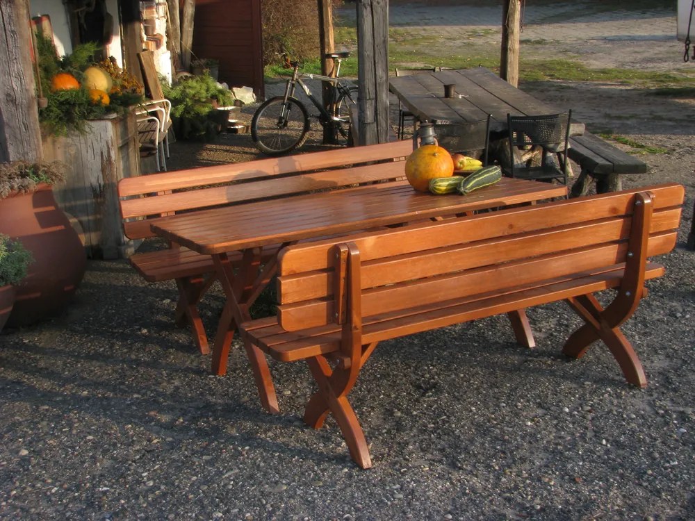 Záhradná lavica STRONG MASIV 160 cm - z borovicového dreva