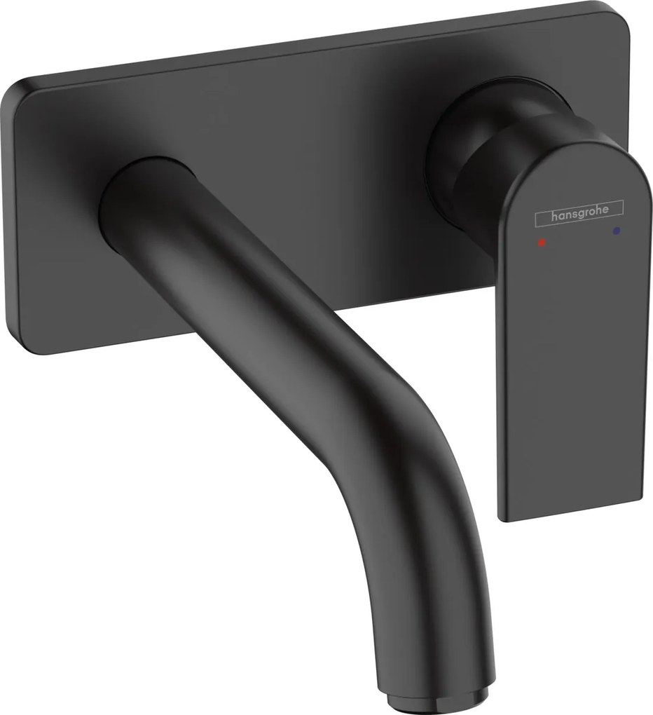 Hansgrohe Vernis Shape, umývadlová batéria pod omietku, EcoSmart, čierna matná, 71578670