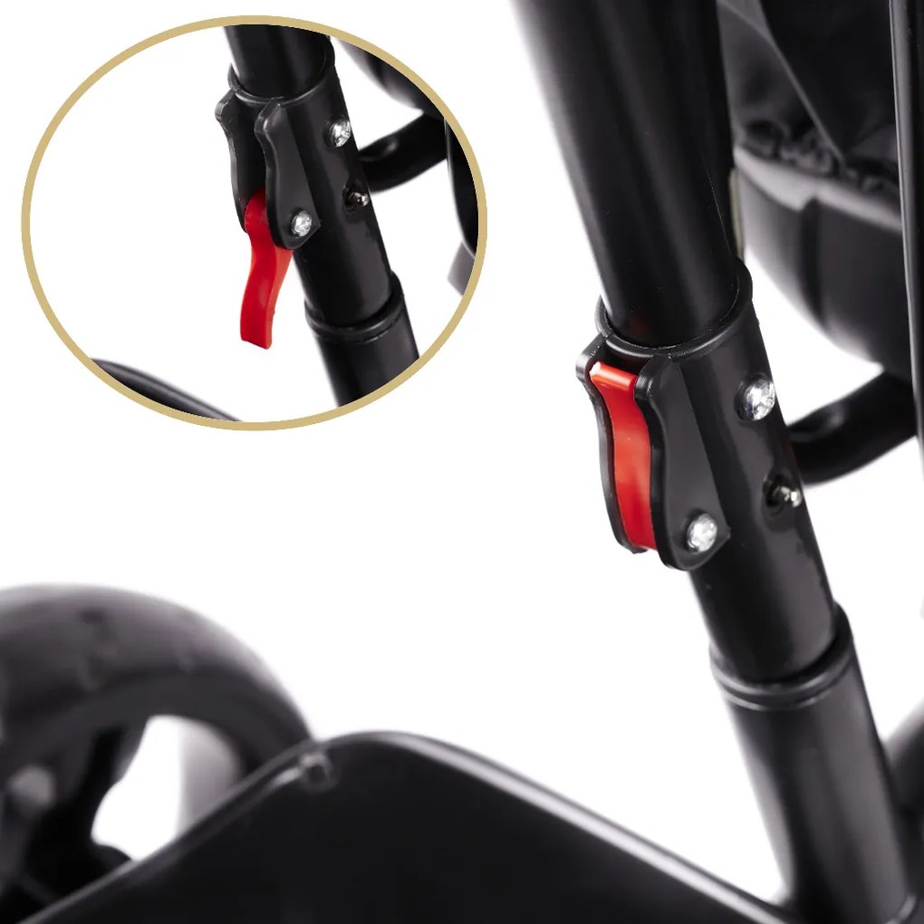 KIK Trojkolka TRIKE FIX LITE, 1-5 rokov, netlakové kolesá, otočné sedadlo, námornícka modrá