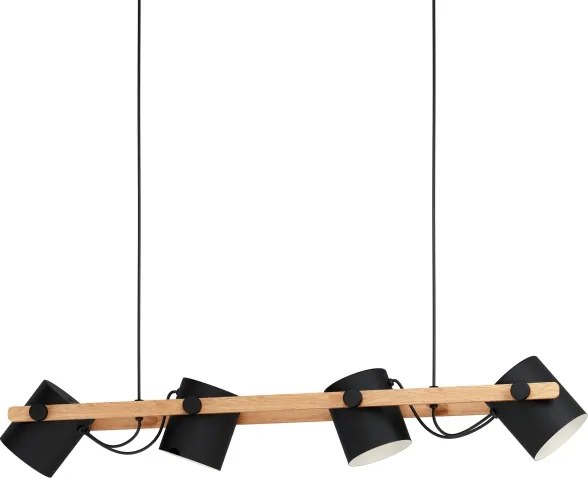 Eglo 43424 - Luster na lanku HORNWOOD 4xE27/28W/230V