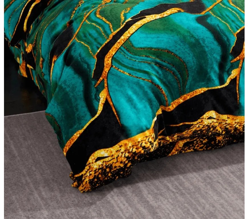 Obliečky mikroplyš TARELI tyrkysové Rozmer obliečky: 70 x 80 cm | 140 x 200 cm