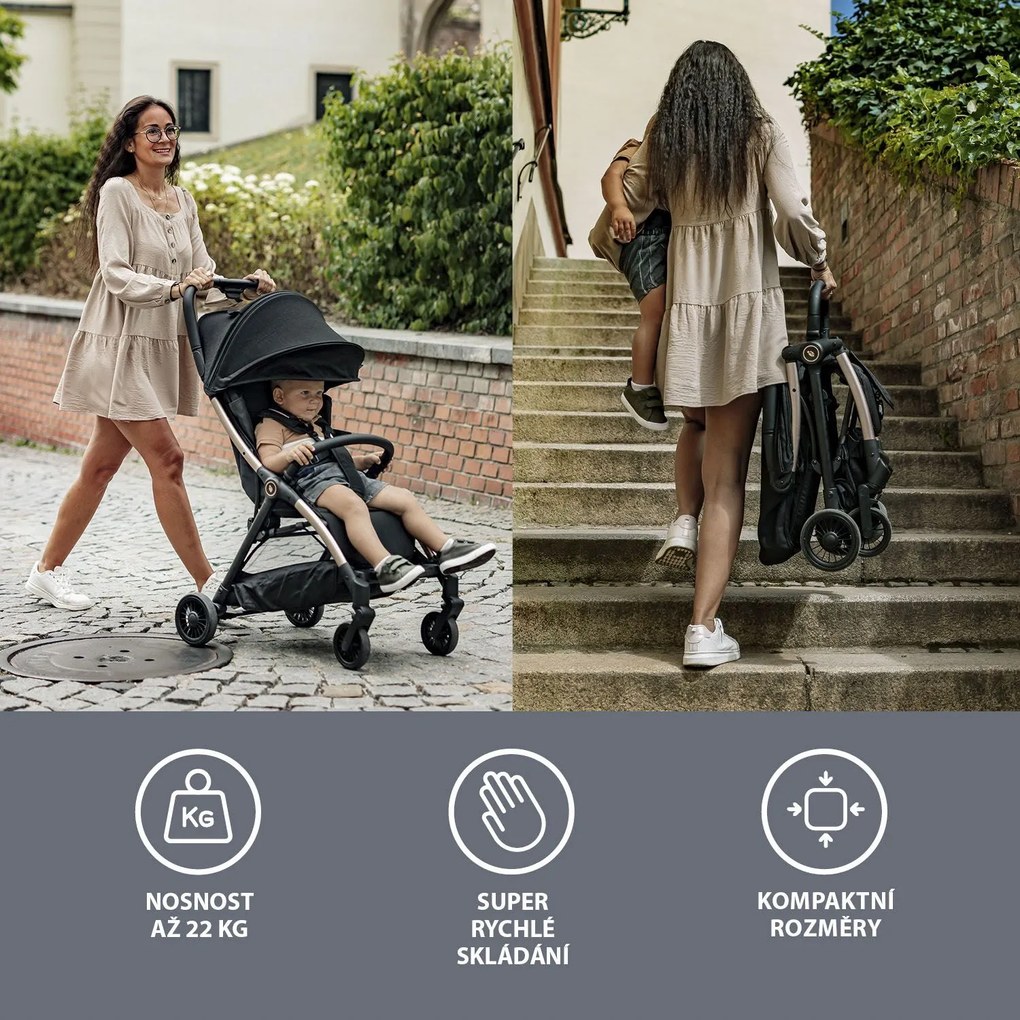 Kočík ZOPA Quiq - Bright Grey