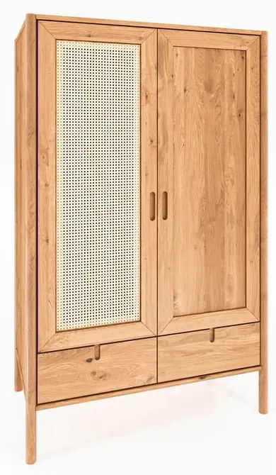 Šatníková skriňa z dubového dreva 108x175 cm Pola - The Beds