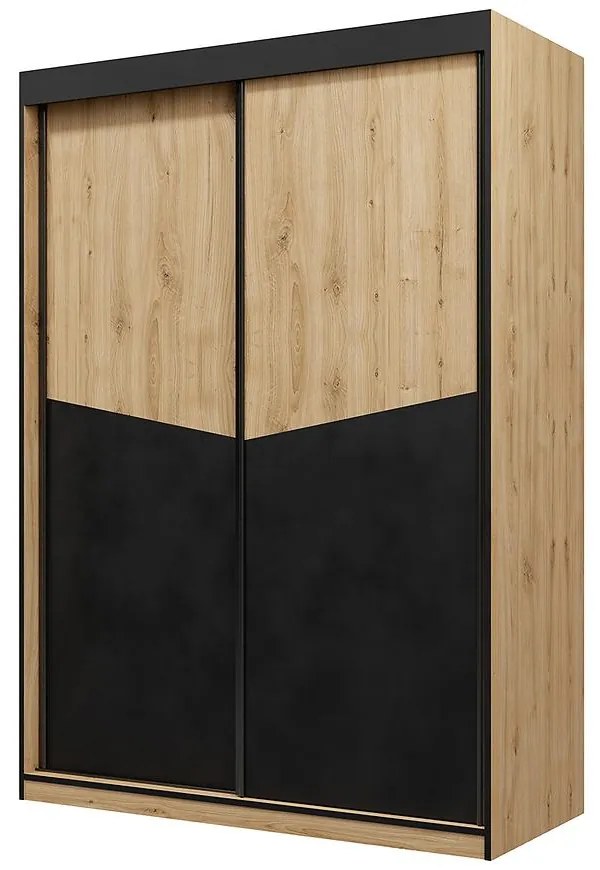 Skriňa 150 Aston 2 Večný Dub/Čierna