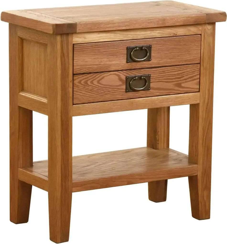 Konzolový stolík so zásuvkou a poličkou, 70x35x75 cm