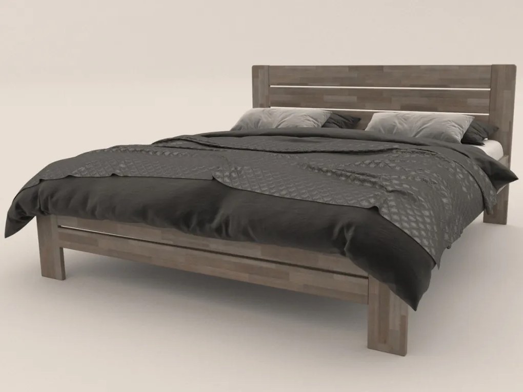 Posteľ Emilia 180x200 cm, šedý buk