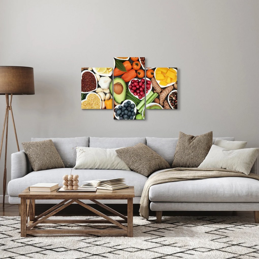 Obraz - Zdravé potraviny (90x60 cm)