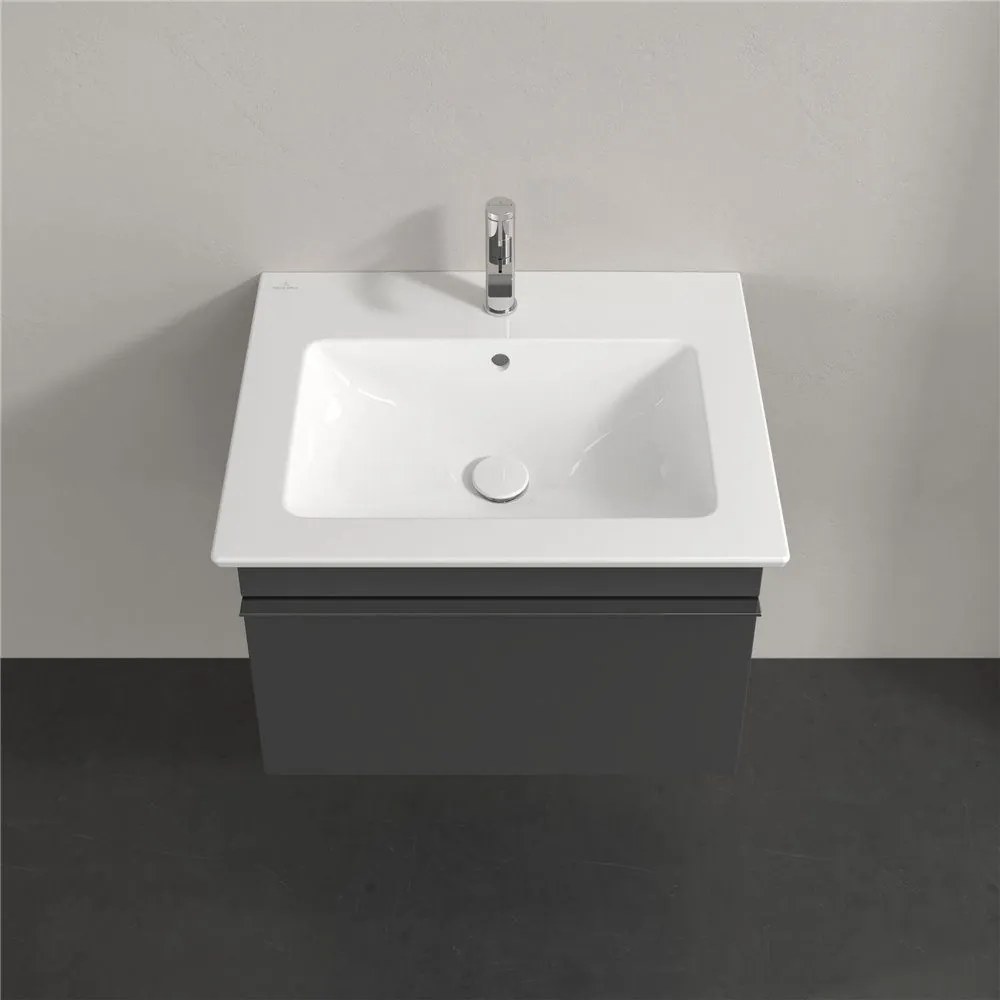 VILLEROY &amp; BOCH Venticello závesná skrinka pod umývadlo, 1 zásuvka, 603 x 502 x 420 mm, Glossy Grey, A93301FP