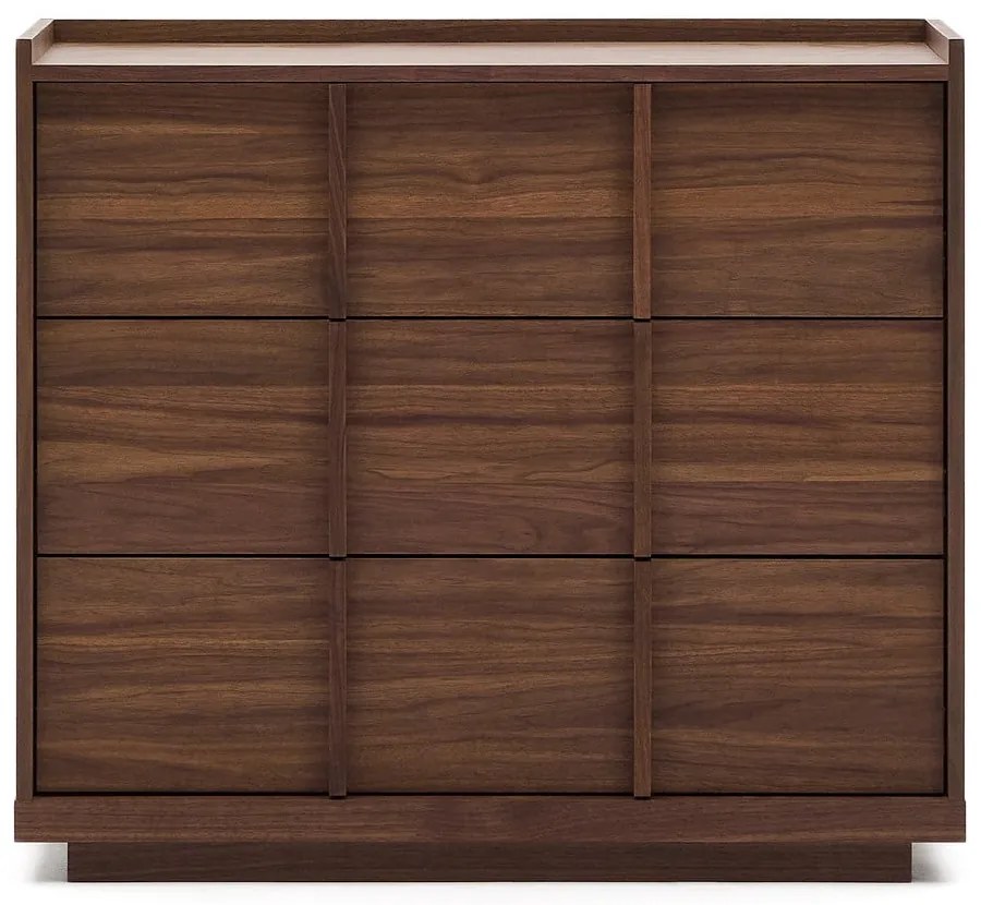 Hnedá komoda v dekore orecha 100x78x50 cm Onix – Kave Home