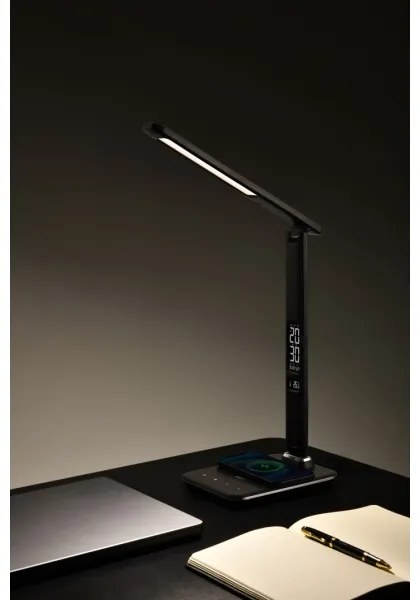 Brilagi - LED Stmievateľná lampa s bezdrôtovým nabíjaním REGINA LED/8,5W/230V čierna