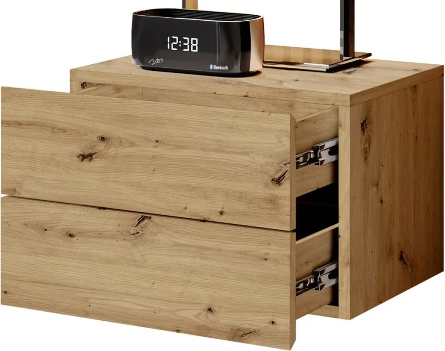 Nástenný nočný stolík Cabo, dub artisan