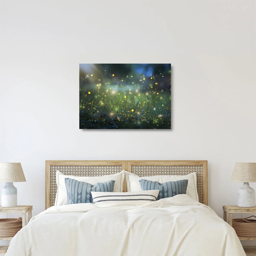 Sklenený obraz - Čarovná noc (70x50 cm)