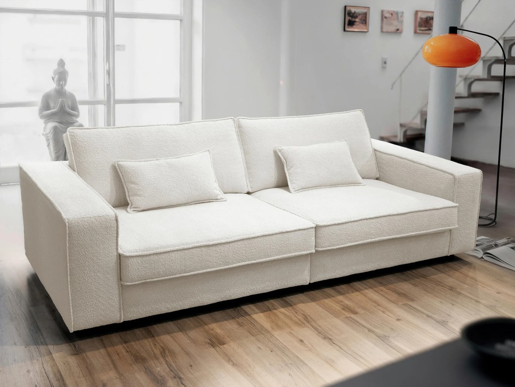 XXXLutz VEĽKÁ POHOVKA, plast, textil, kompozitné drevo, krémová MID.YOU - Sedačky - 000694009506