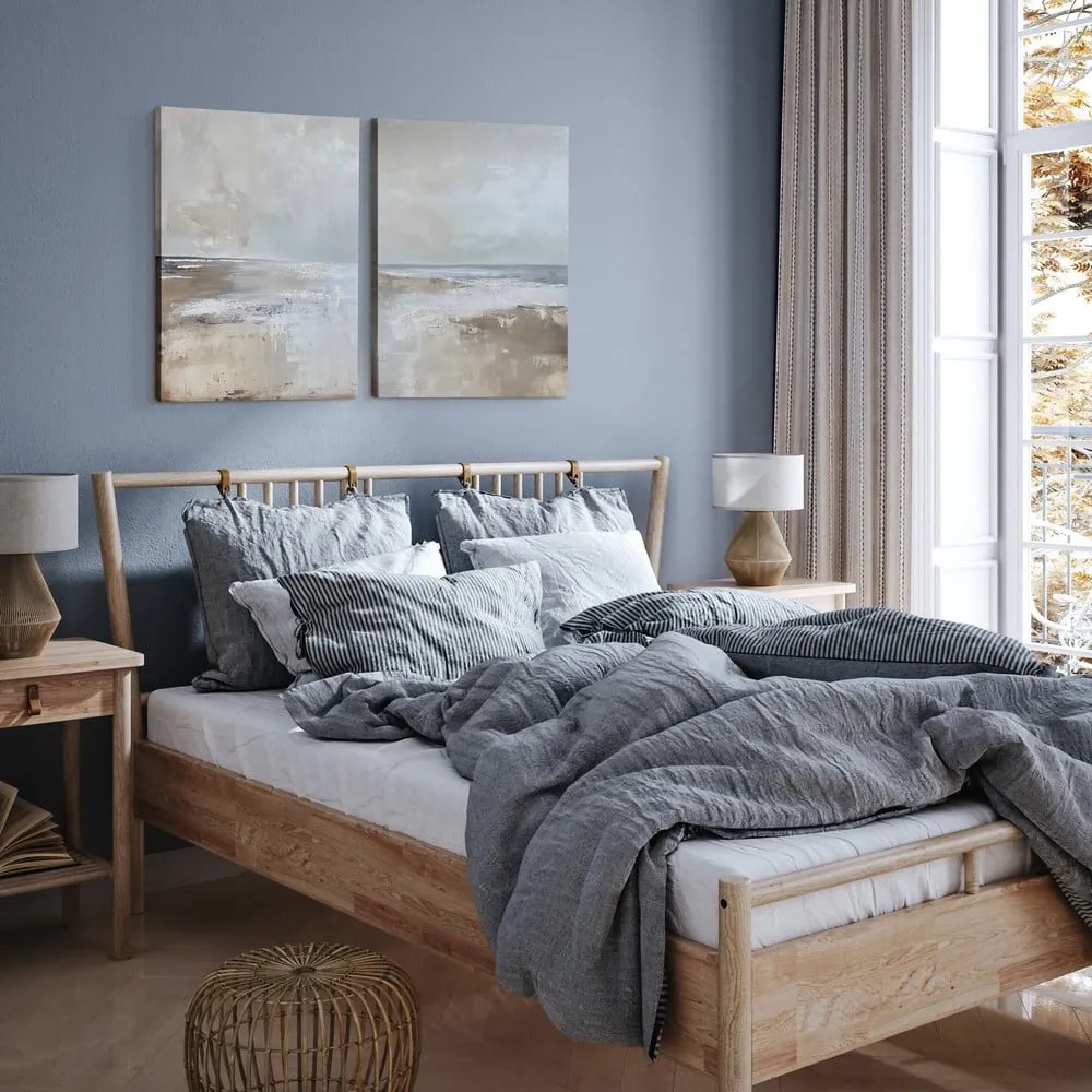 Obrazy s ručne maľovanými prvkami v súprave 2 ks 50x70 cm Breeze – Styler