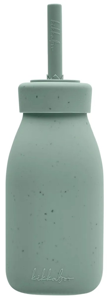 Fľaša so slamkou Platinum Silicone Sage