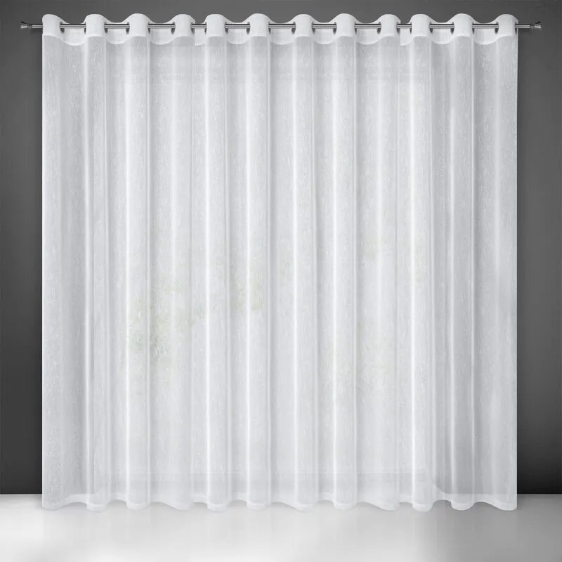 DECOREUM Dažďová záclona, lesklá 300 cm x 250 cm biela 100 % polyester 57205
