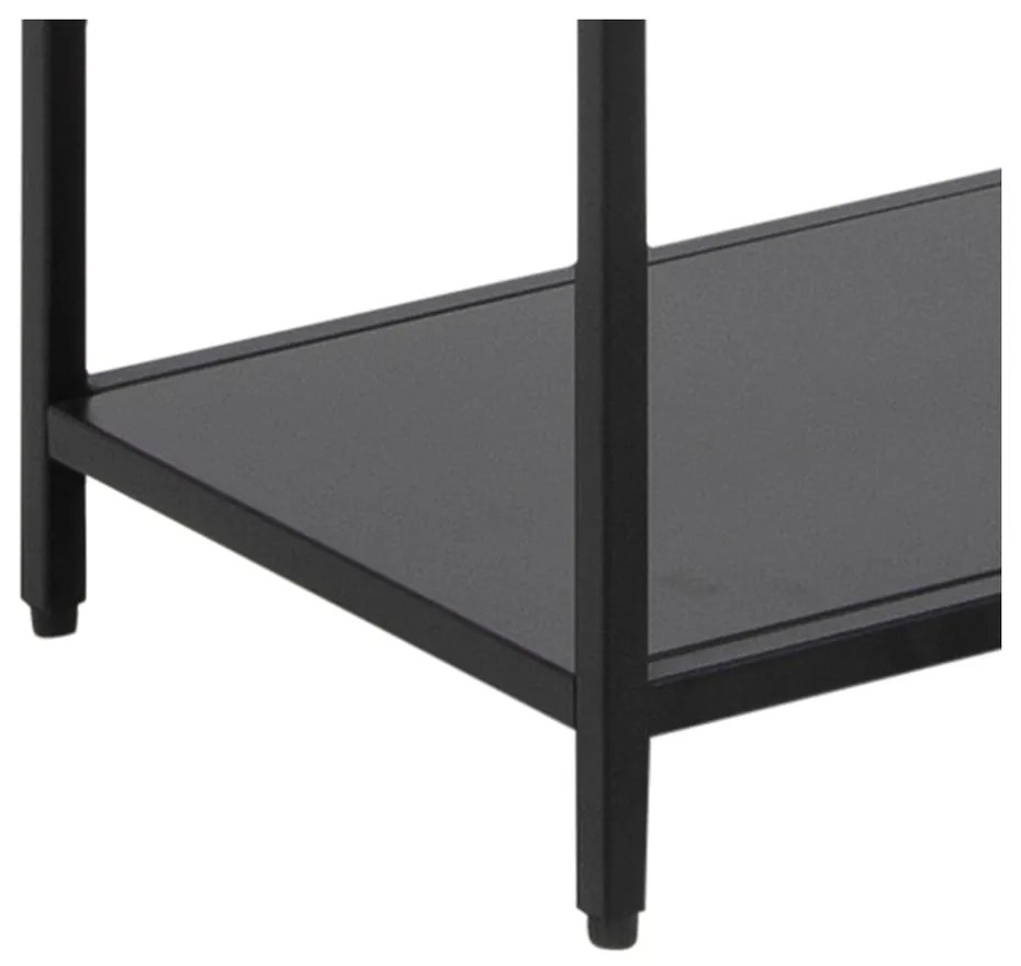 Čierna kovová knižnica 70x185 cm Newcastle – Actona