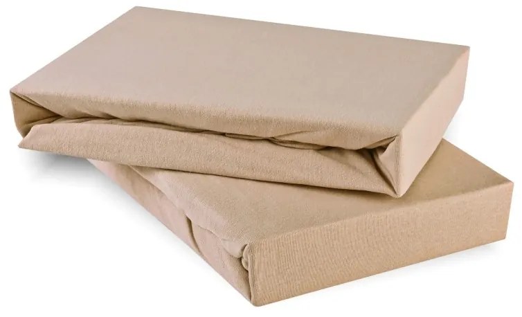 Plachta posteľná cappuccino jersey EMI, Plachta 120x200