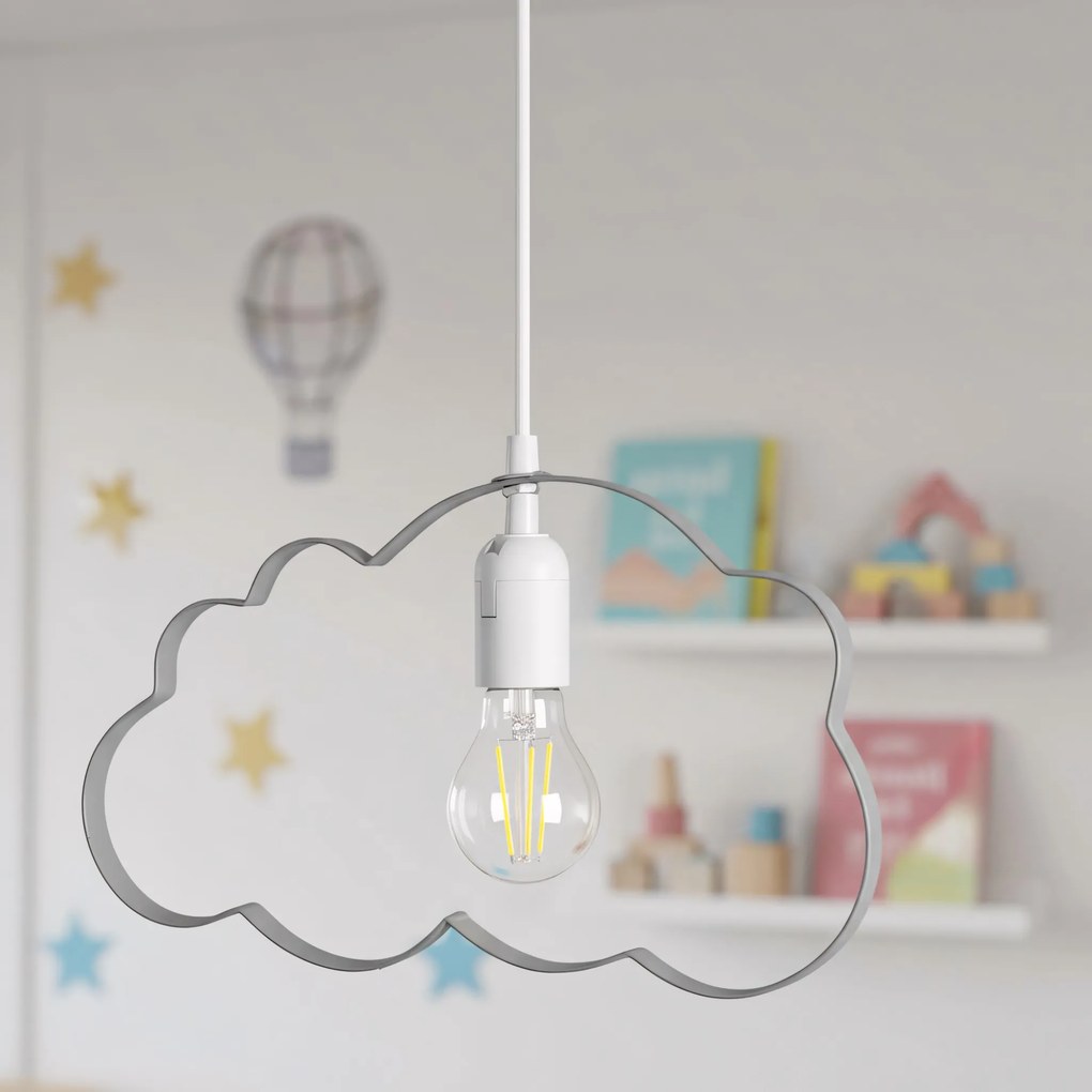Stropné svietidlo TooLight Cloudie sivé