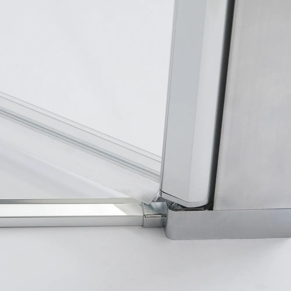 Roltechnik Outlet Štvorcový sprchový kút LYE4+LYE4, strieborný - bez vaničky ROTH-Variant: rozmery: 75x75 cm - (LYE4/750_LYE4/750), ROTH-Profily: pro…