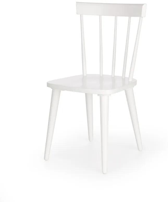 Jedálenská stolička BARKLEY – masív, biela
